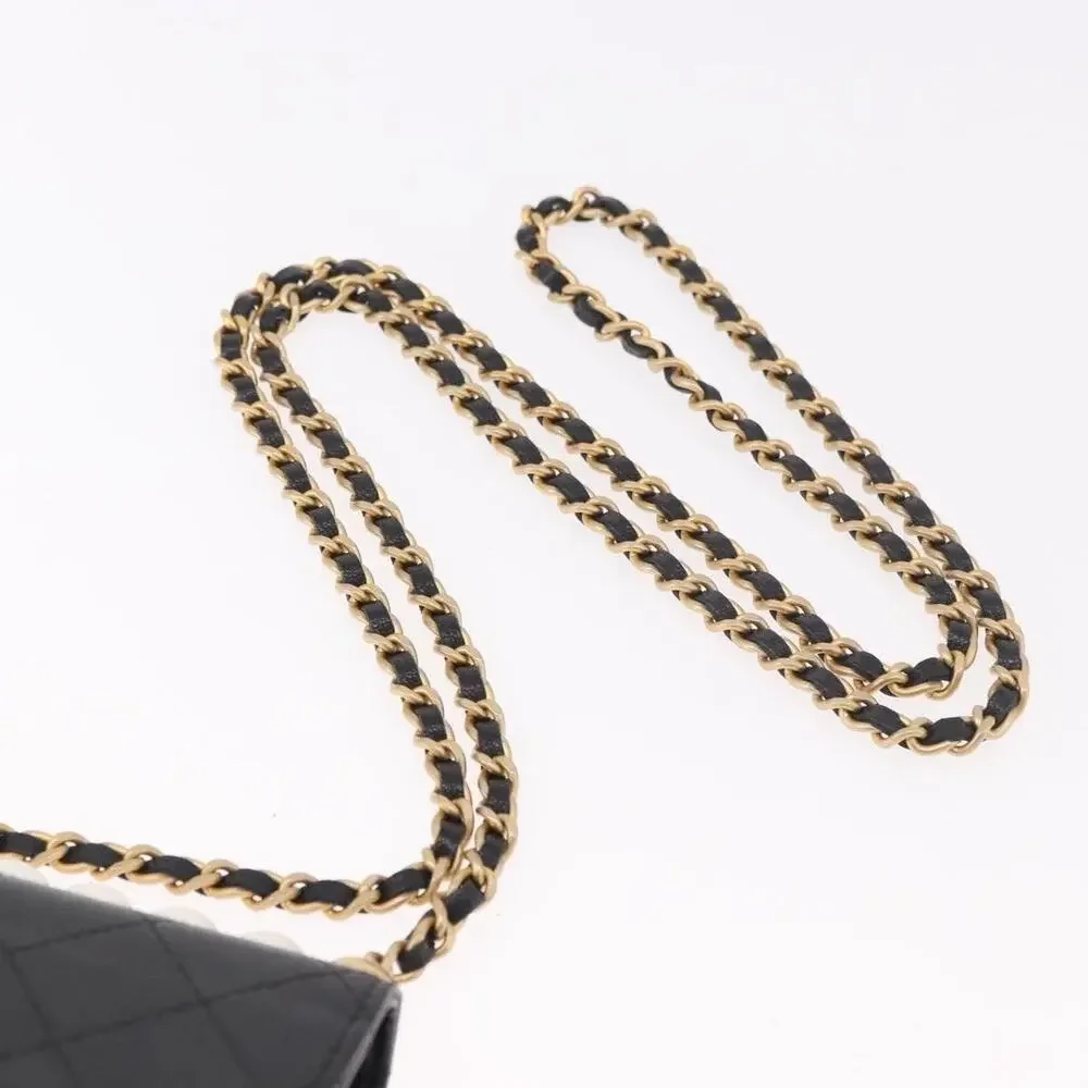 Chanel Matelasse Chain Shoulder Bag Black